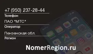 Кто звонил с 9502372844 - регион и оператор